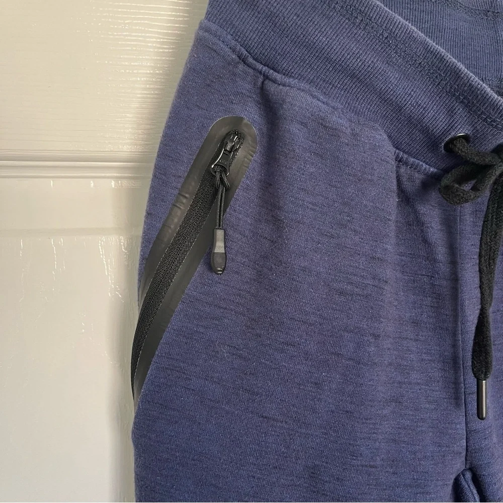 Navy Blue and Black Men’s Spyder Active Jogger Sweatpants Size S